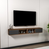 Comodă TV Hanah Home Mayer Light Walnut Anthracite imaginea #2 — magazin online Desire.md