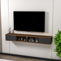 Comodă TV Hanah Home Mayer Light Walnut Anthracite imaginea #3 — magazin online Desire.md