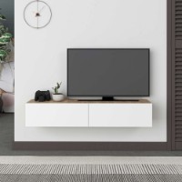 Comodă TV Hanah Home Francy 135 Sapphire Oak White imaginea #3 — magazin online Desire.md