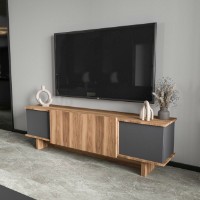 Comodă TV Hanah Home Diana Anthracite Walnut imaginea #2 — magazin online Desire.md