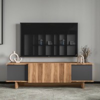 Comodă TV Hanah Home Diana Anthracite Walnut imaginea #3 — magazin online Desire.md