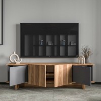 Comodă TV Hanah Home Diana Anthracite Walnut imaginea #4 — magazin online Desire.md
