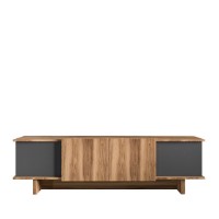 Comodă TV Hanah Home Diana Anthracite Walnut imaginea #5 — magazin online Desire.md