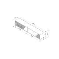 Comodă TV Hanah Home Dore Anthracite imaginea #6 — magazin online Desire.md