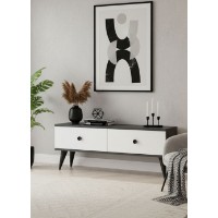 Comodă TV Hanah Home Mona 120 Anthracite White imaginea #4 — magazin online Desire.md