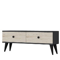 Comodă TV Hanah Home Mona 120 Anthracite Travertine imaginea #4 — magazin online Desire.md