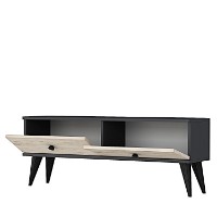 Comodă TV Hanah Home Mona 120 Anthracite Travertine imaginea #5 — magazin online Desire.md
