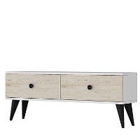Comodă TV Hanah Home Mona 120 White Travertine imaginea #6 — magazin online Desire.md