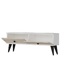Comodă TV Hanah Home Mona 120 White Travertine imaginea #7 — magazin online Desire.md