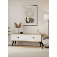 Comodă TV Hanah Home Mona 120 Sapphire Oak White imaginea #2 — magazin online Desire.md