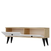 Comodă TV Hanah Home Mona 120 Sapphire Oak White imaginea #6 — magazin online Desire.md
