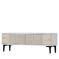 Comodă TV Hanah Home Corsa 120 White Travertine imaginea #5 — magazin online Desire.md