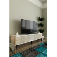 Comodă TV Hanah Home Corsa 150 White Travertine imaginea #2 — magazin online Desire.md