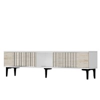 Comodă TV Hanah Home Corsa 150 White Travertine imaginea #4 — magazin online Desire.md