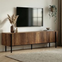 Comodă TV Hanah Home Nexus Barok Walnut Black imaginea #1 — magazin online Desire.md