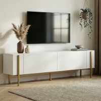 Comodă TV Hanah Home Nexus White Gold