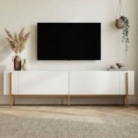 Comodă TV Hanah Home Nexus White Gold imaginea #2 — magazin online Desire.md
