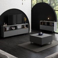 Comodă TV Hanah Home Ekol Up Anthracite imaginea #7 — magazin online Desire.md