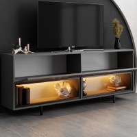 Comodă TV Hanah Home Ekol Down Anthracite imaginea #3 — magazin online Desire.md