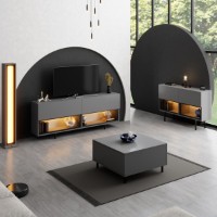 Comodă TV Hanah Home Ekol Down Anthracite imaginea #5 — magazin online Desire.md
