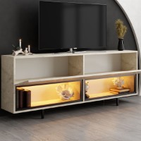 Тумба под ТВ Hanah Home Ekol Down Travertine фото №3 — интернет-магазин Desire.md