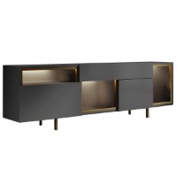 Comodă TV Hanah Home Norm Anthracite Gold imaginea #6 — magazin online Desire.md