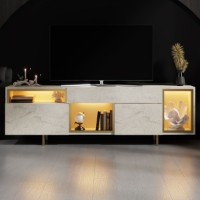 Comodă TV Hanah Home Norm Travertine Gold imaginea #2 — magazin online Desire.md