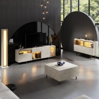 Comodă TV Hanah Home Norm Travertine Gold imaginea #5 — magazin online Desire.md