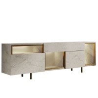 Comodă TV Hanah Home Norm Travertine Gold imaginea #6 — magazin online Desire.md