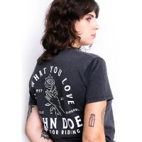 Tricou de dame John Doe Rose Fade Out Black (JDS6406-XS) imaginea #3 — magazin online Desire.md