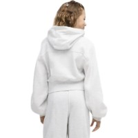 Детская толстовка Puma Ess Relaxed Croppedoon Sleeve White Glow Heather, s.152 фото №4 — интернет-магазин Desire.md