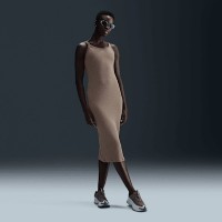 Rochie dame Nike Sportswear Chill Knit Tight Mini-Rib Mink Brown, s.M imaginea #4 — magazin online Desire.md