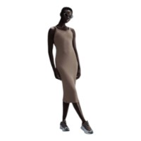 Rochie dame Nike Sportswear Chill Knit Tight Mini-Rib Mink Brown, s.XS