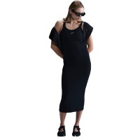 Rochie dame Nike Sportswear Chill Knit Tight Mini-Rib Tank Black/Sail, s.XL