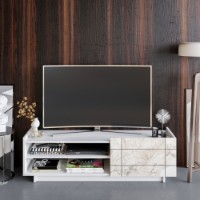 Comodă TV Hanah Home Valantina White imaginea #2 — magazin online Desire.md