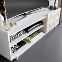 Comodă TV Hanah Home Valantina White imaginea #3 — magazin online Desire.md