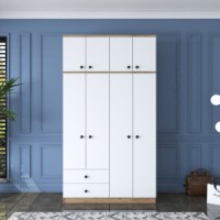 Dulap Rani BA121 Walnut White imaginea #2 — magazin online Desire.md