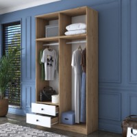Dulap Rani BA121 Walnut White imaginea #3 — magazin online Desire.md