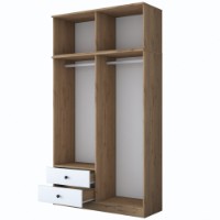 Dulap Rani BA121 Walnut White imaginea #8 — magazin online Desire.md