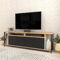 Comodă TV Hanah Home Omar Oak Black imaginea #3 — magazin online Desire.md