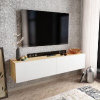 Comodă TV Hanah Home Poling White Sapphire