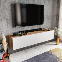 Comodă TV Hanah Home Poling White Walnut imaginea #2 — magazin online Desire.md