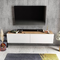 Comodă TV Hanah Home Poling White Walnut imaginea #3 — magazin online Desire.md