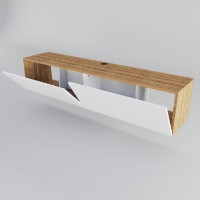 Comodă TV Hanah Home Poling White Walnut imaginea #4 — magazin online Desire.md