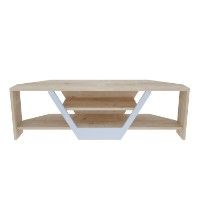 Comodă TV Hanah Home Sares Oak White imaginea #6 — magazin online Desire.md