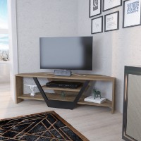 Comodă TV Hanah Home Sares Walnut Black imaginea #3 — magazin online Desire.md