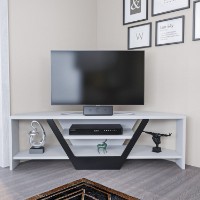 Comodă TV Hanah Home Sares White Black