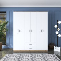 Dulap Rani BA113 Walnut White imaginea #2 — magazin online Desire.md