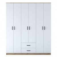Dulap Rani BA113 Walnut White imaginea #6 — magazin online Desire.md