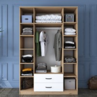 Dulap Rani BA112 Walnut White imaginea #3 — magazin online Desire.md